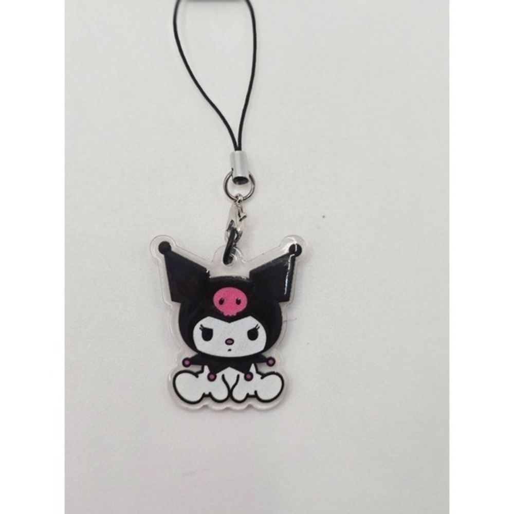 Kuromi Sanrio w/ Pink Skull Keychain Charm Handmade BUNDLE & Save